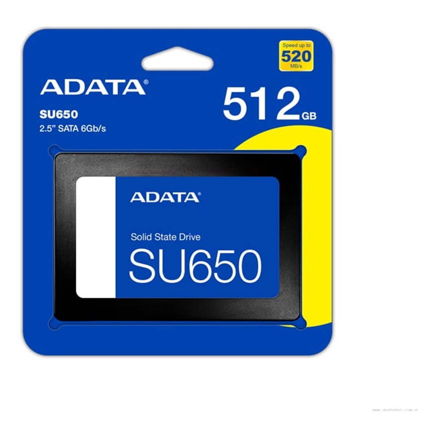 Disco ADATA SSD 512GB SU650 2.5 SATA 6GB S 3D Nand Lectura 520MB