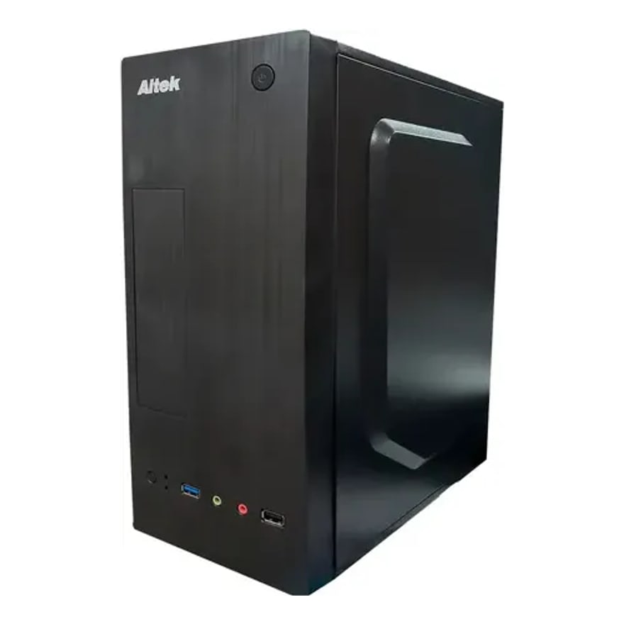 Mini case Altek T200 negro 375x174x340 mm con fuente ATX 750W, USB 3.0 y 2.0, audio