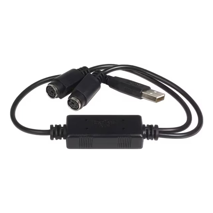 Adaptador USB a 2 puertos PS/2 económico
