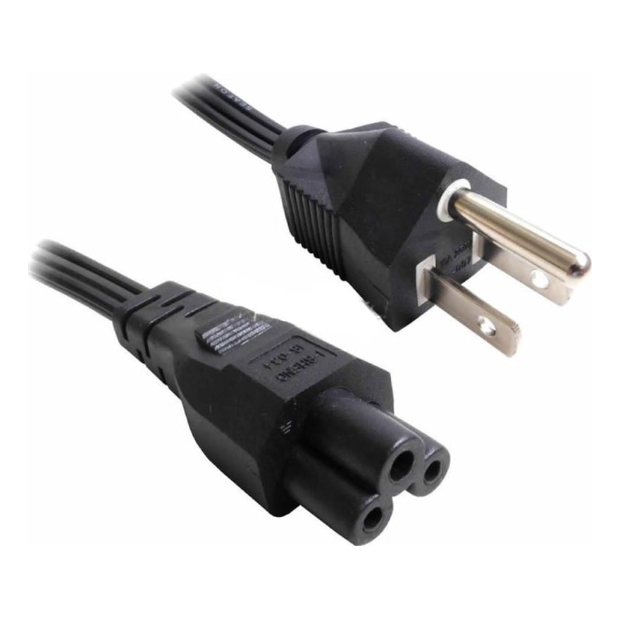 Cable de poder tipo trébol 10A 250V 1.5 metros económico