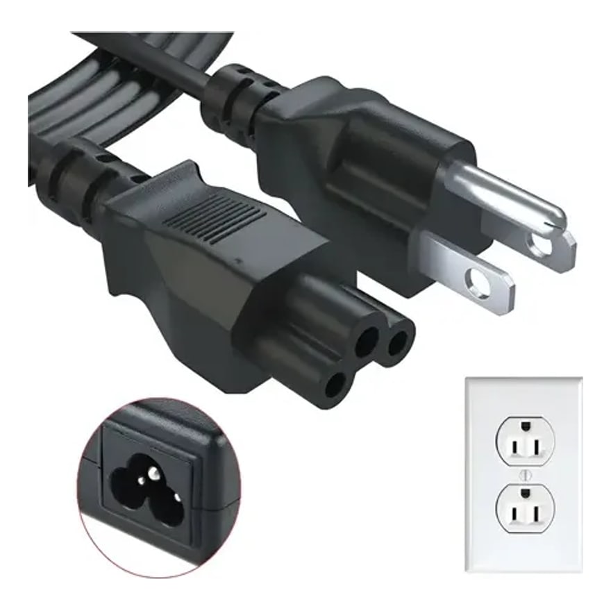 Cable de poder tipo trébol Anera 1.5 metros