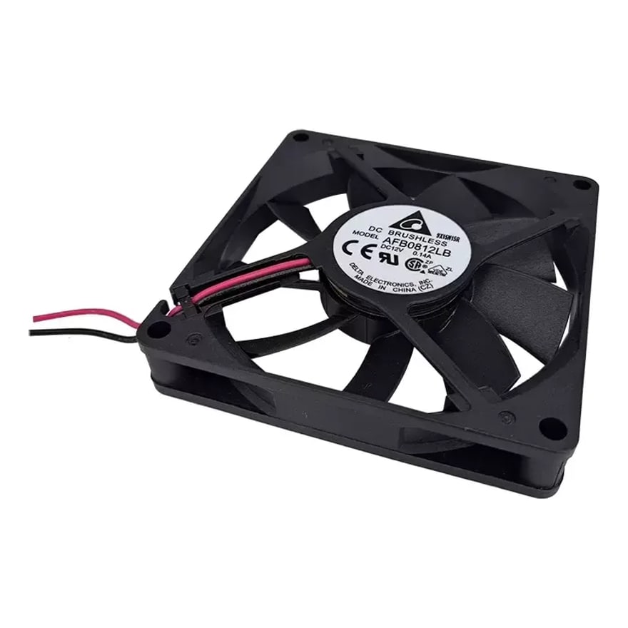 Ventilador para PC 8x8 cm 12V 0.14A con luz LED 4 pines
