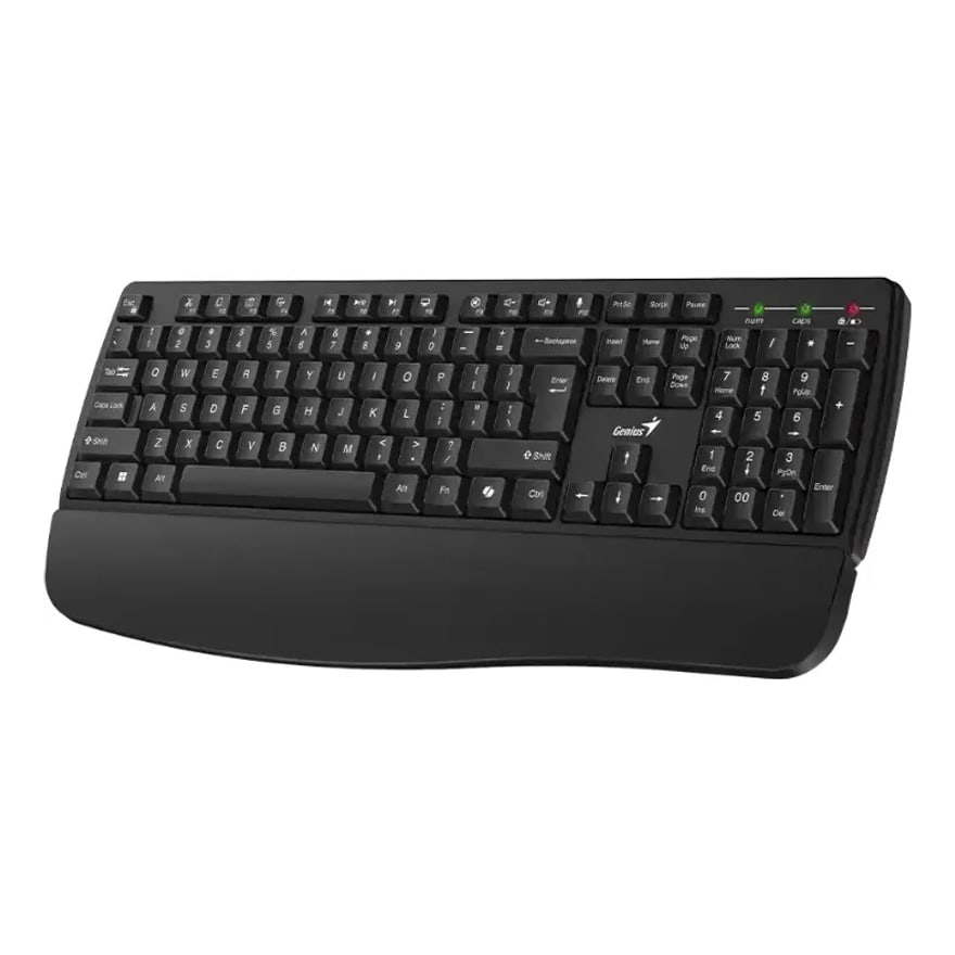 Teclado inalámbrico Genius SlimStar 7250BT 2.4 GHz y Bluetooth, estilo nórdico, tecla Copilot
