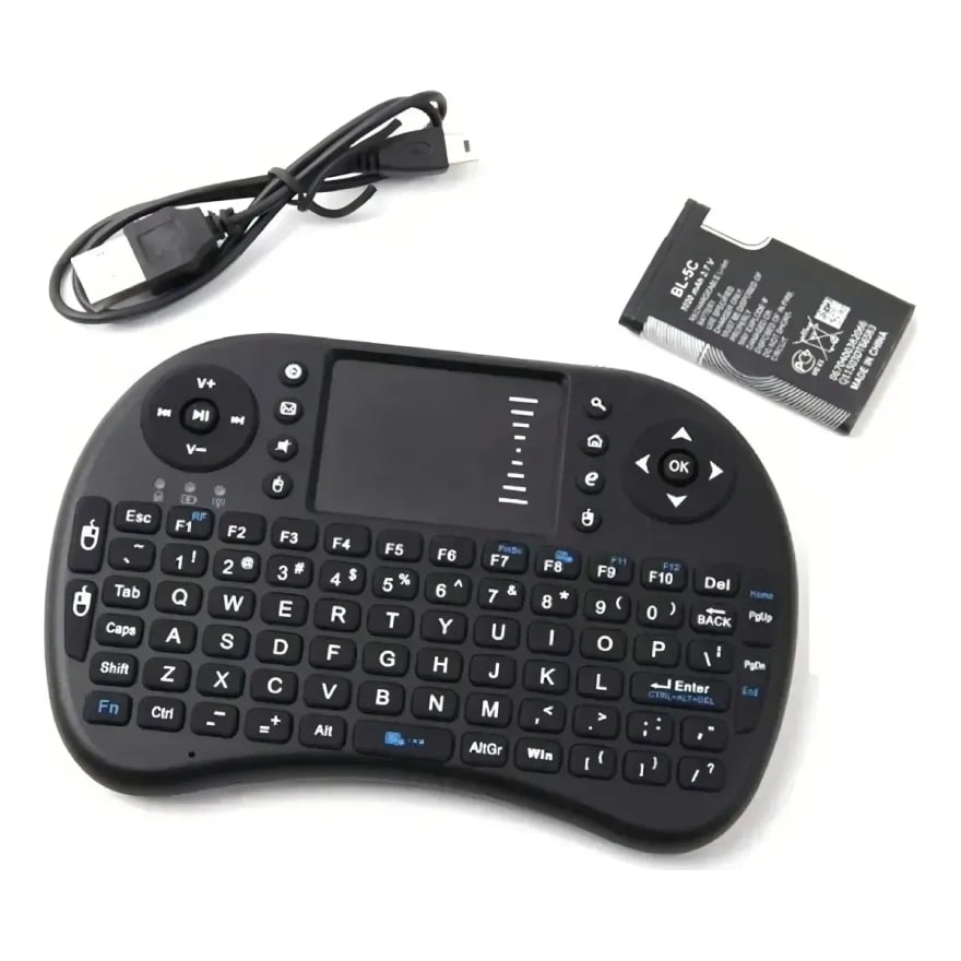 Mini teclado inalámbrico para Smart TV Yelandar luminoso con touchpad
