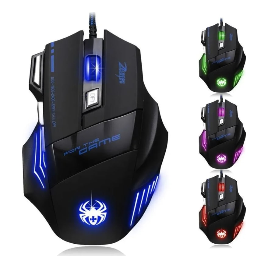Mouse gamer Anera de 7 colores