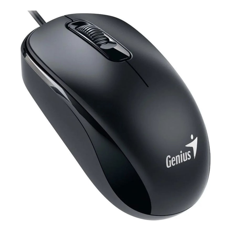 Mouse alámbrico USB Genius DX-110, negro