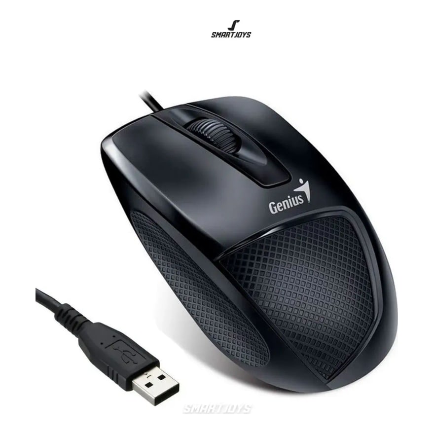 Mouse óptico alámbrico USB Genius DX-150X, negro