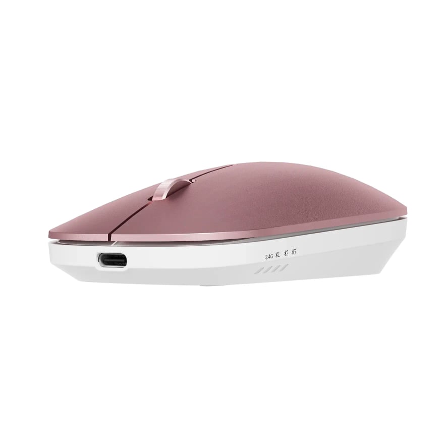 Mouse inalámbrico recargable Meetion BTM003 2.4 GHz y Bluetooth 2400 DPI, USB y tipo C, gris