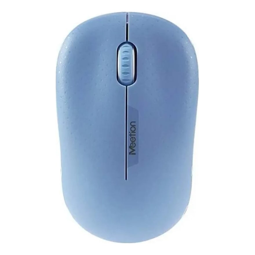 Mini mouse inalámbrico recargable Meetion MiniGo, azul