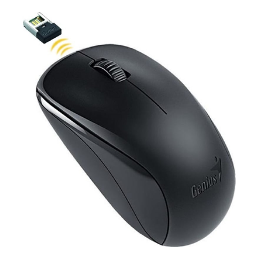 Mouse inalámbrico Genius NX-7000 con pila AA, celeste