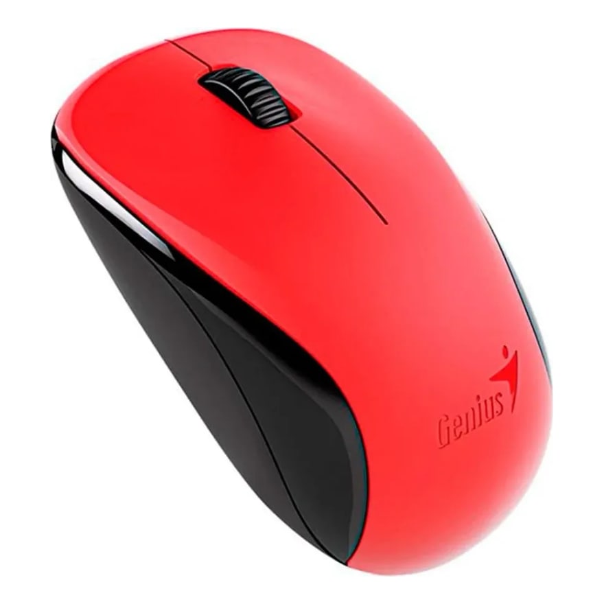 Mouse inalámbrico Genius NX-7000 con pila AA, rojo