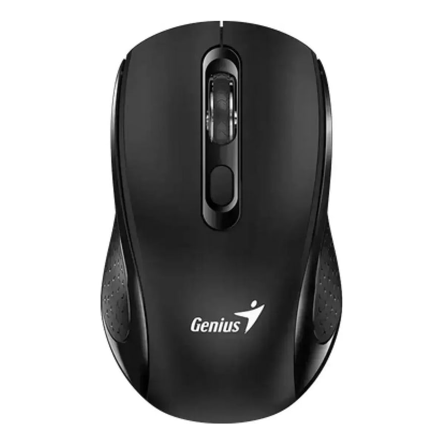 Mouse inalámbrico Genius NX-8025S silencioso con botón Copilot IA, 4 botones, pila AA, negro