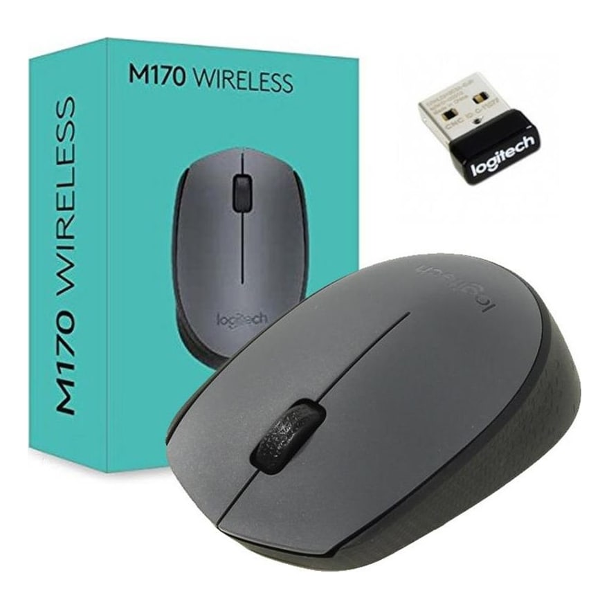 Mouse inalámbrico Logitech M170 alcance 10 m, plug and play, blanco