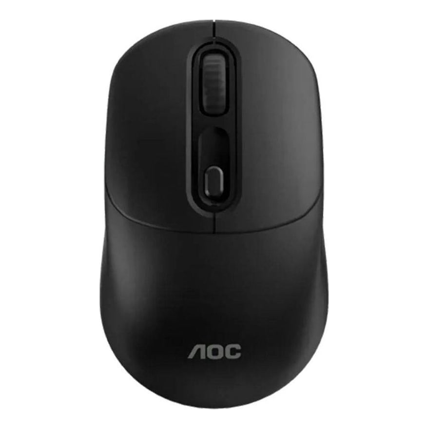 Mouse inalámbrico recargable AOC MS300 2.4 GHz y Bluetooth, negro