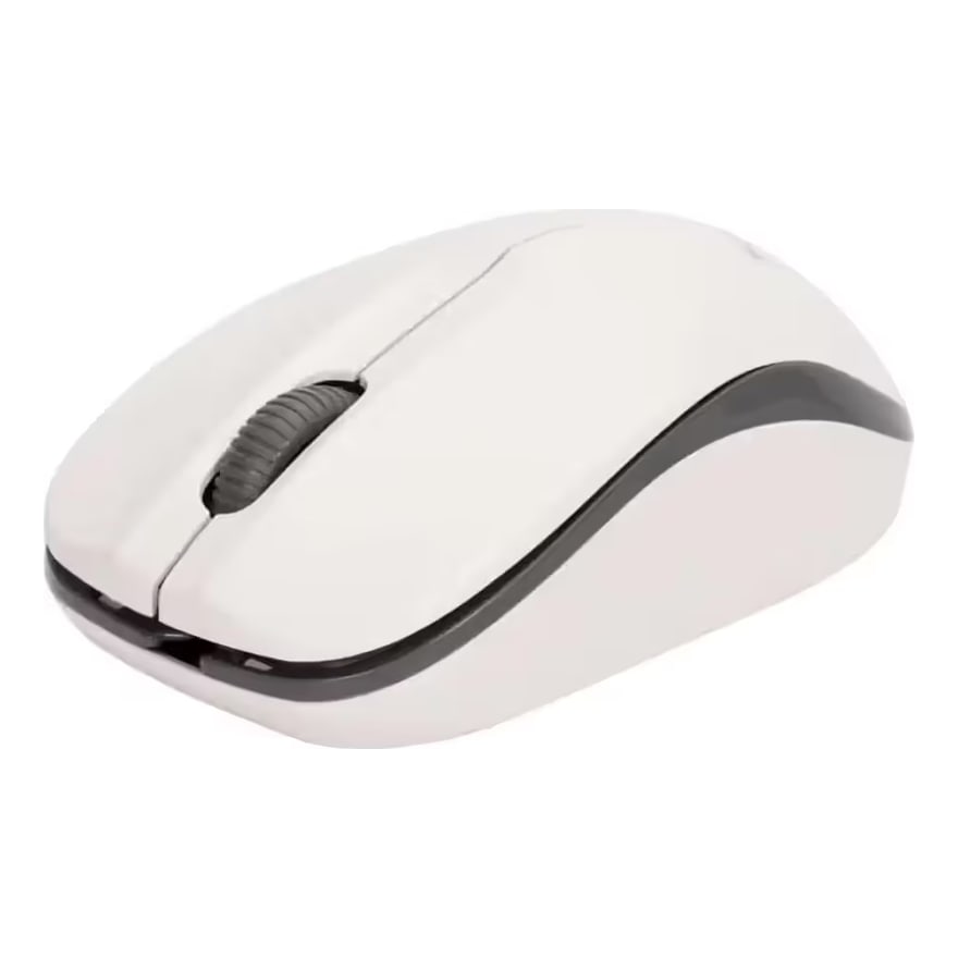 Mouse inalámbrico Xtrike Me GW-116 2.4 GHz 3 botones, pila AAA, blanco con gris