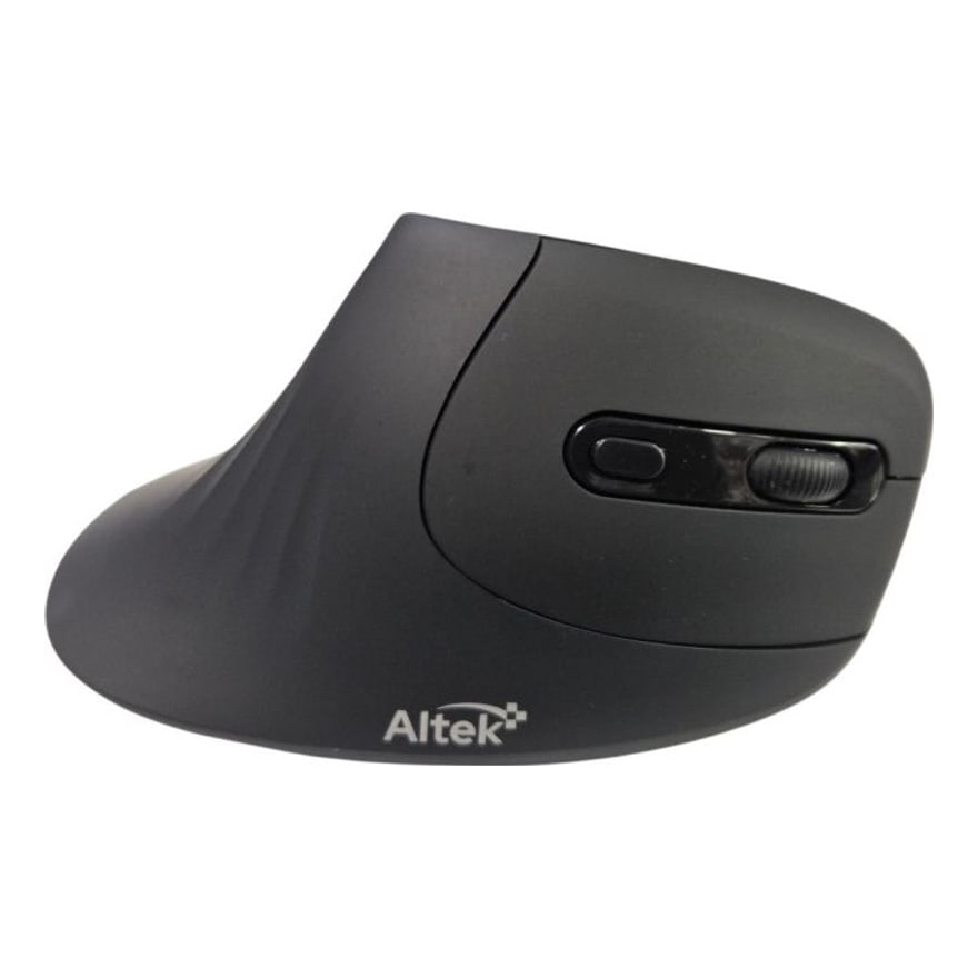 Mouse ergonómico inalámbrico y Bluetooth Altek ALK8999, negro