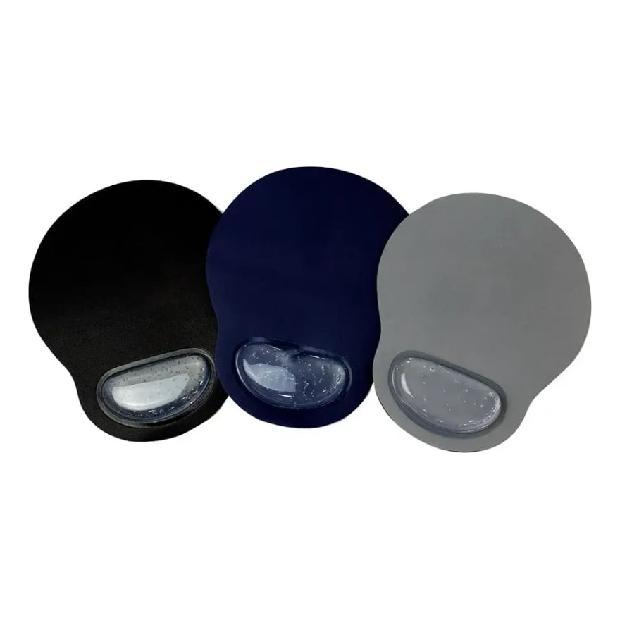 Pad para mouse de gel Altek con apoya muñecas, negro