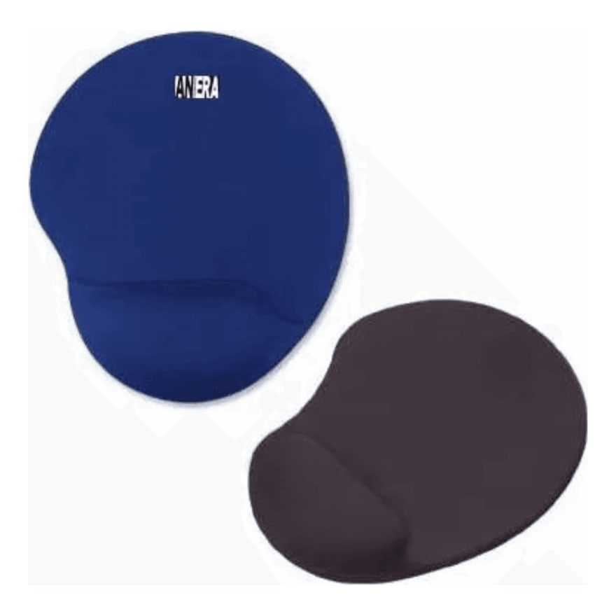 Pad para mouse de gel Anera con apoya muñecas, negro