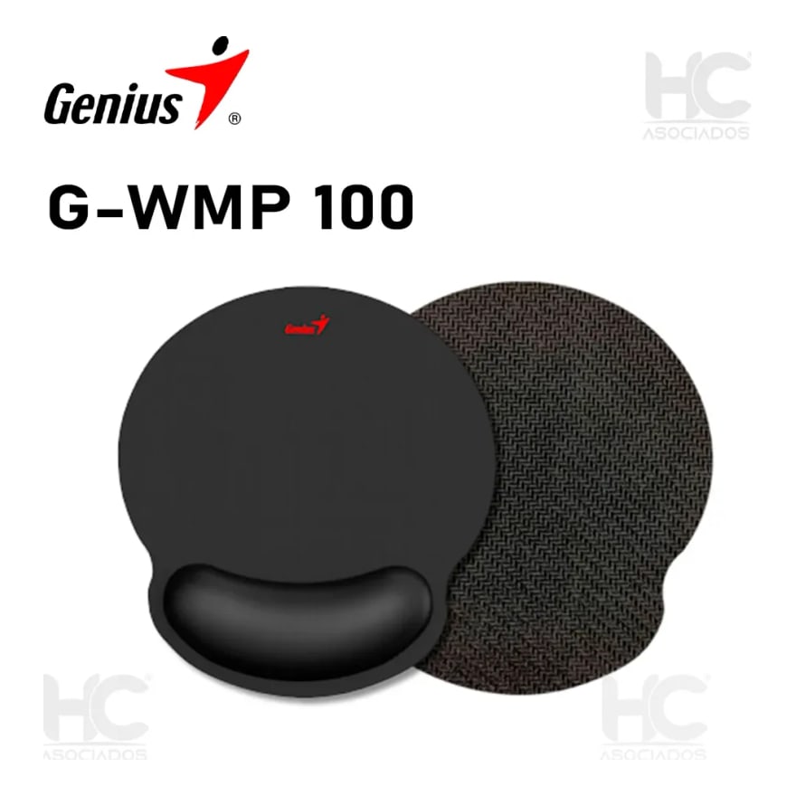 Pad para mouse ergonómico de gel Genius G-WMP 100 230 x 250 mm, negro