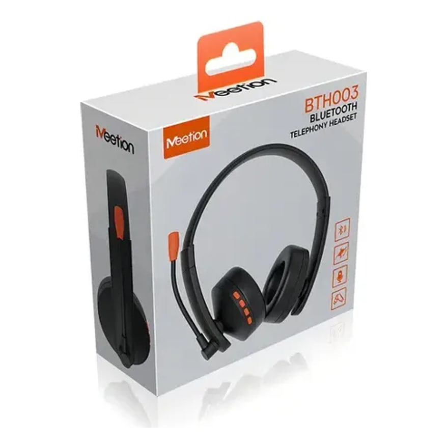 Audífonos Bluetooth Meetion BTH003 con micrófono, tipo C, cancelación de ruido, altavoces 40 mm, negro