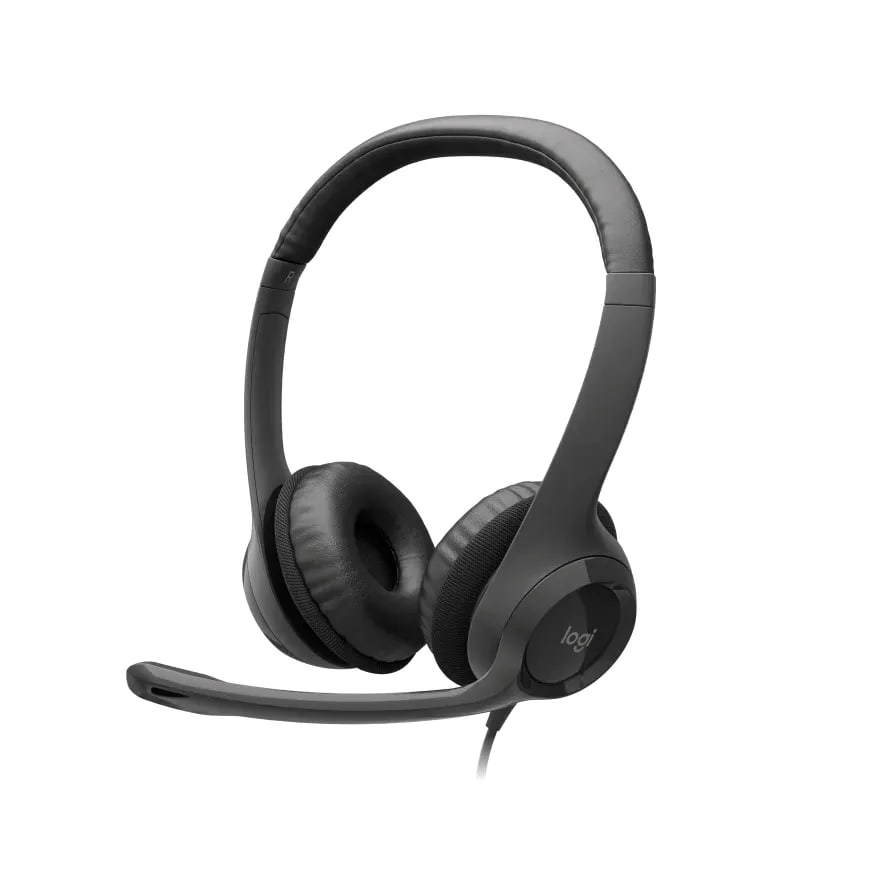 Audífonos con micrófono Logitech H390 USB, negro