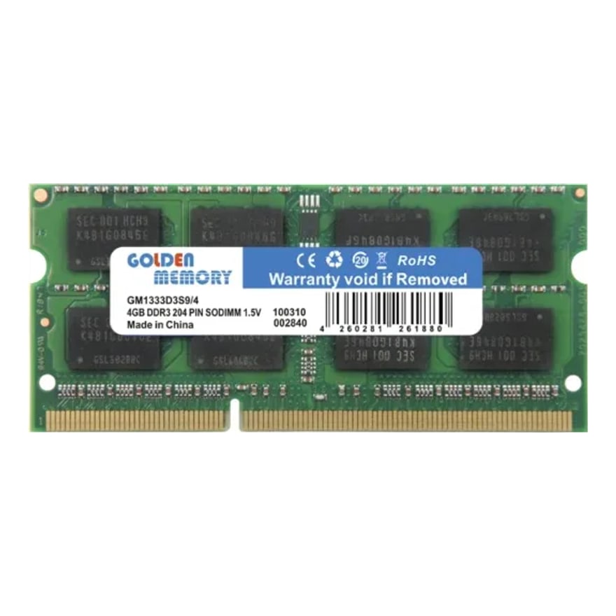 Memoria Laptop DDR3 4GB PC1333 PC3 10600 Heltech