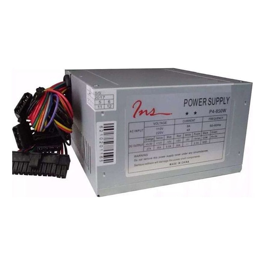 Fuente de Poder INS 950W Pin 24 + 4 Ventilador 8CM