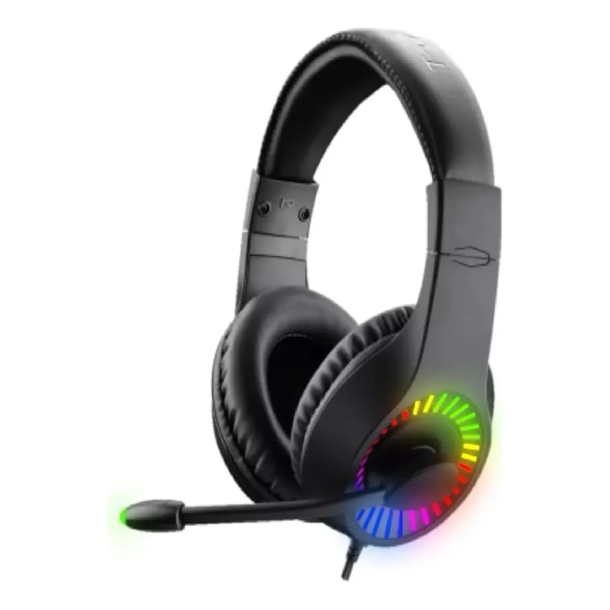 Audifonos Gaming Wooyu Iluminado Cuero