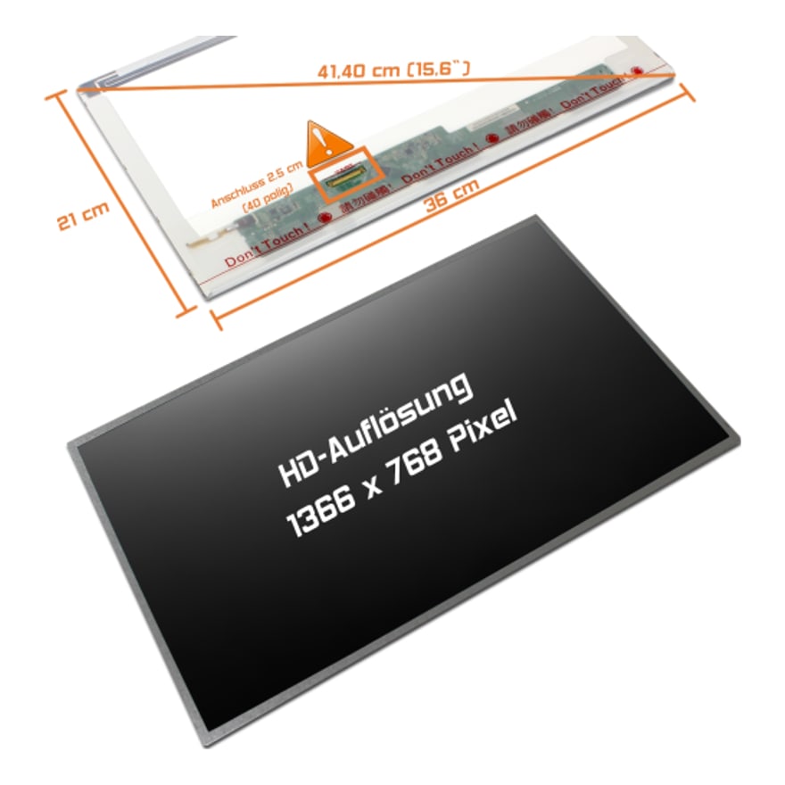 Pantalla Laptop N156B6-L0B 15.6 Pulgadas HD LED Normal 40 Pines 1366X768