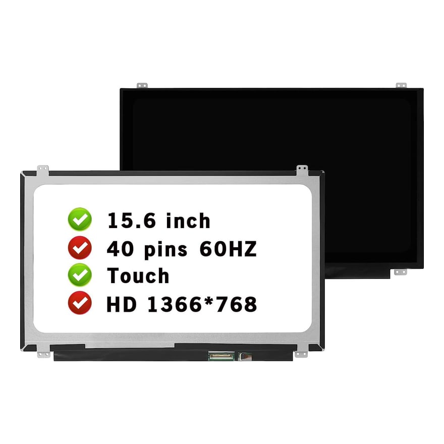Pantalla Laptop NT156WHM-T00 15.6 Pulgadas HD LED Slim 1366X768 40 Pines Touch con Vinchas