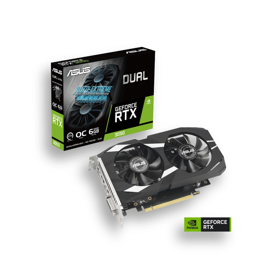 Tarjeta de Video Asus Dual RTX 3050 6GB DDR6