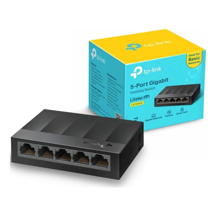 Switch TP-Link LS1005 5 puertos 10/100 Mbps, blanco