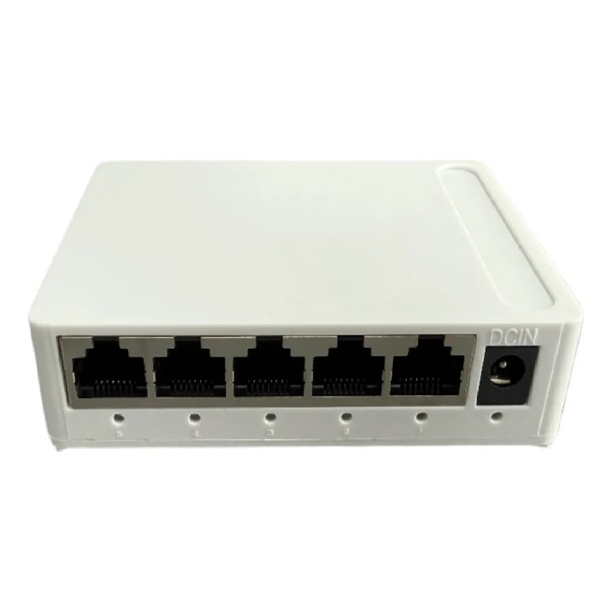 Switch Anera 5 puertos RJ-45 Gigabit 10/100/1000 plástico