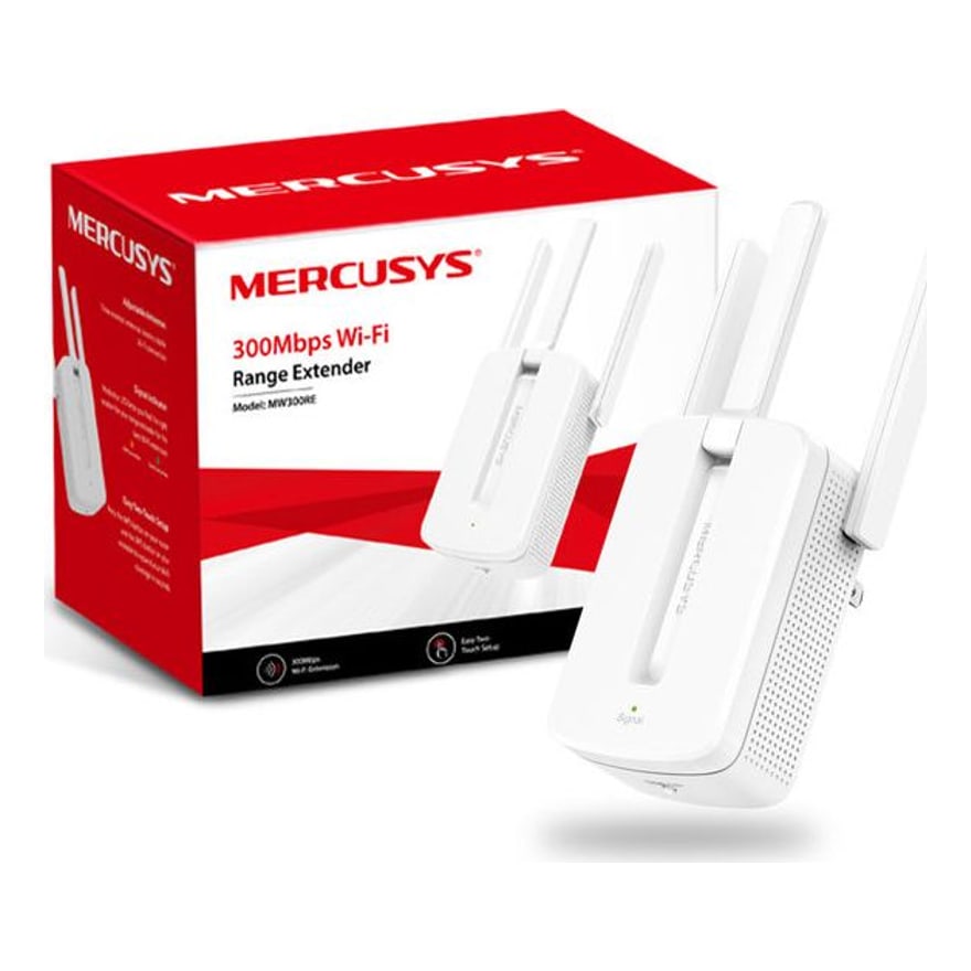 Extensor de rango WiFi Mercusys MW300RE N 300 Mbps