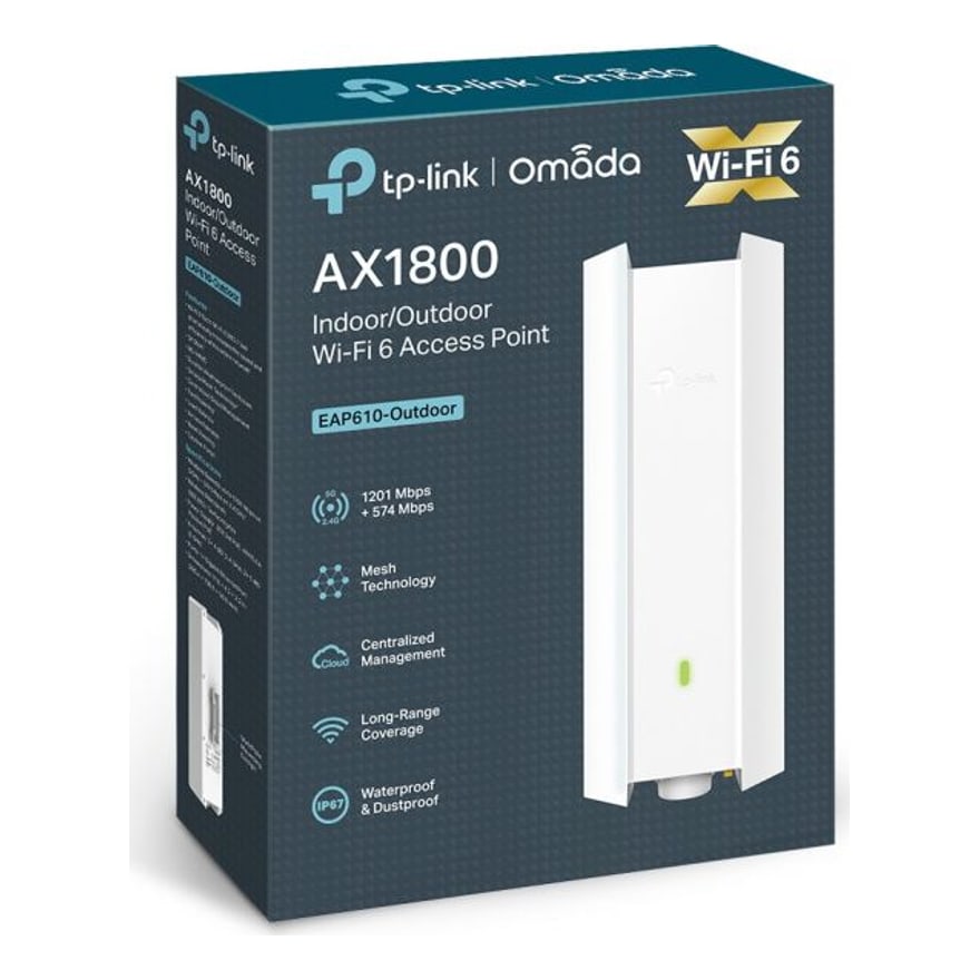 Access point TP-Link Omada EAP610 WiFi 6 AX1800 doble banda de techo