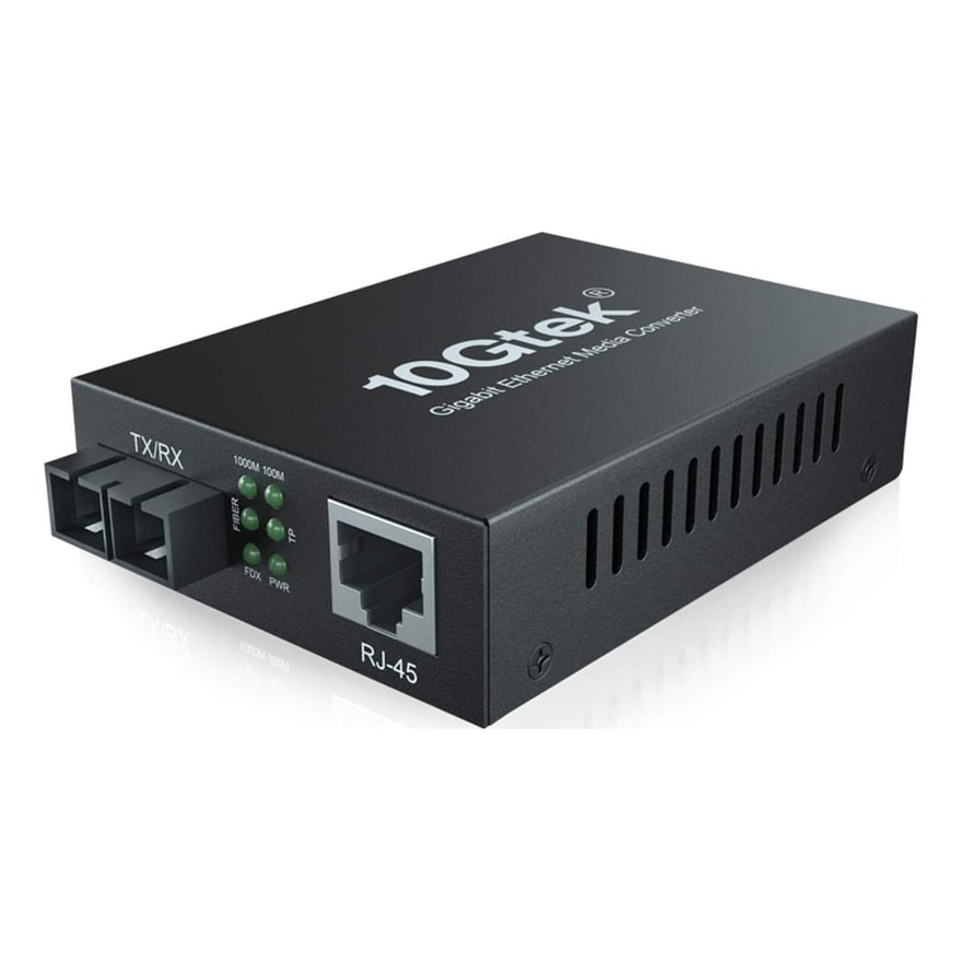 Convertidor de medios Gigabit 10/100/1000 Anera 20 km (par)