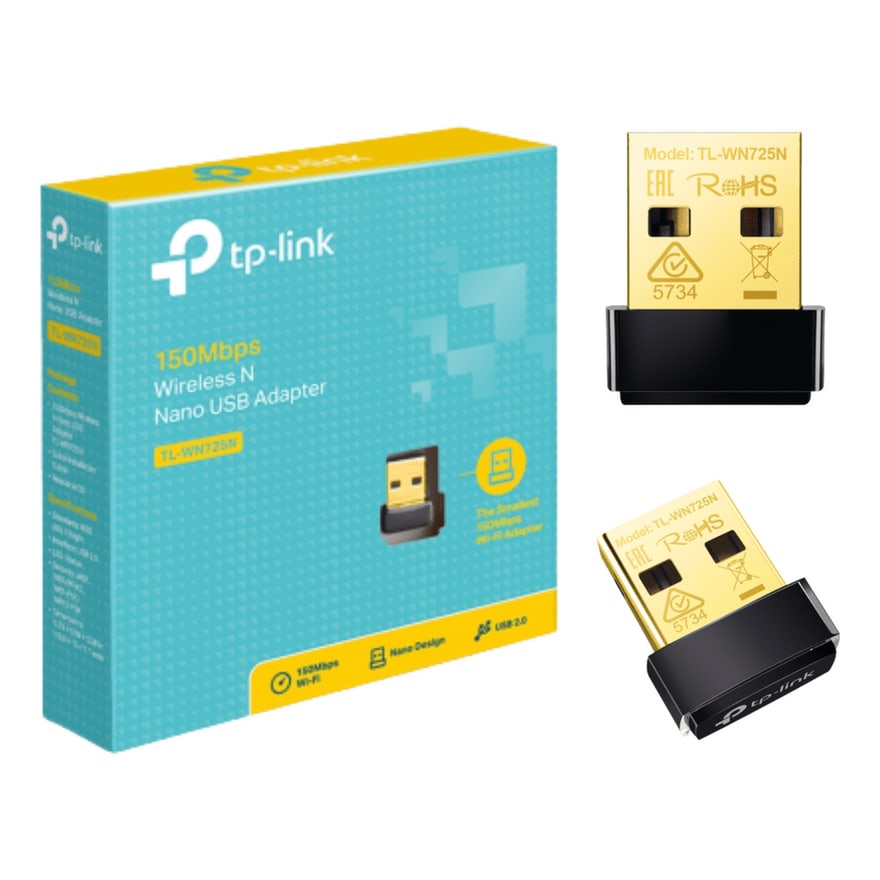 Adaptador WiFi USB nano TP-Link TL-WN725N 150 Mbps
