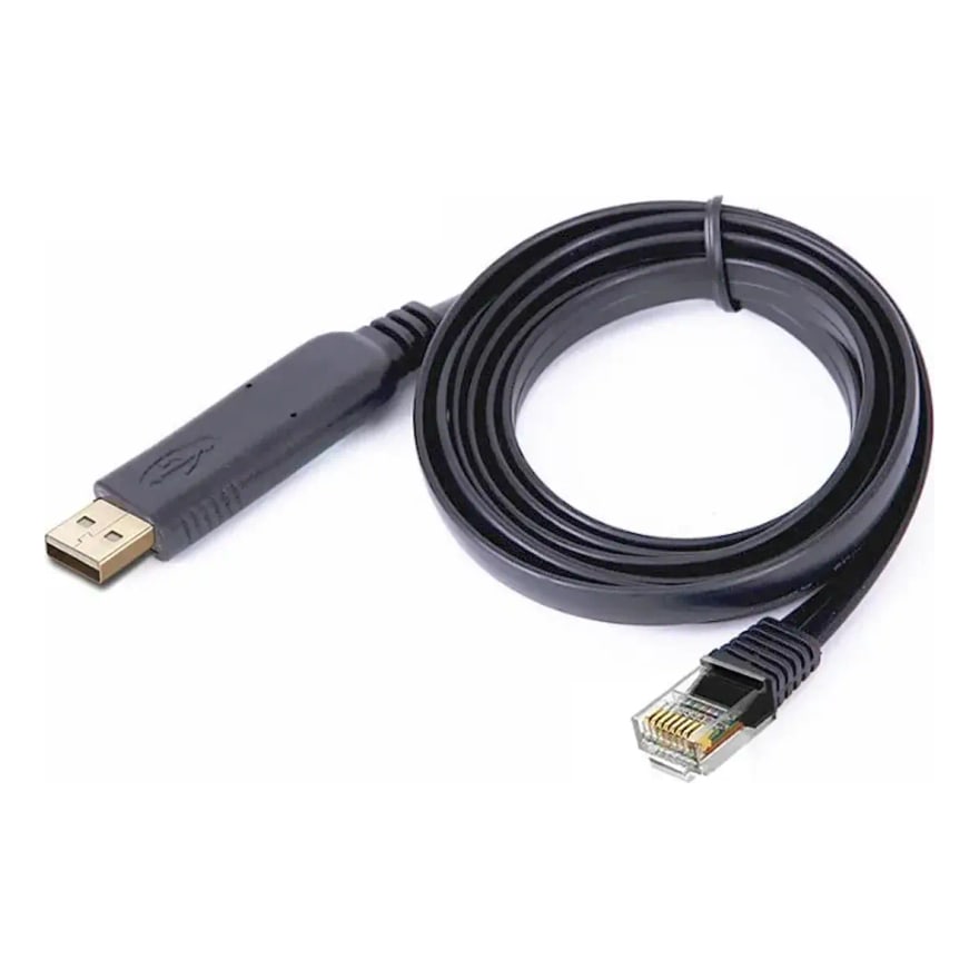 Cable de consola USB 2.0 macho a RJ45 macho 2 metros