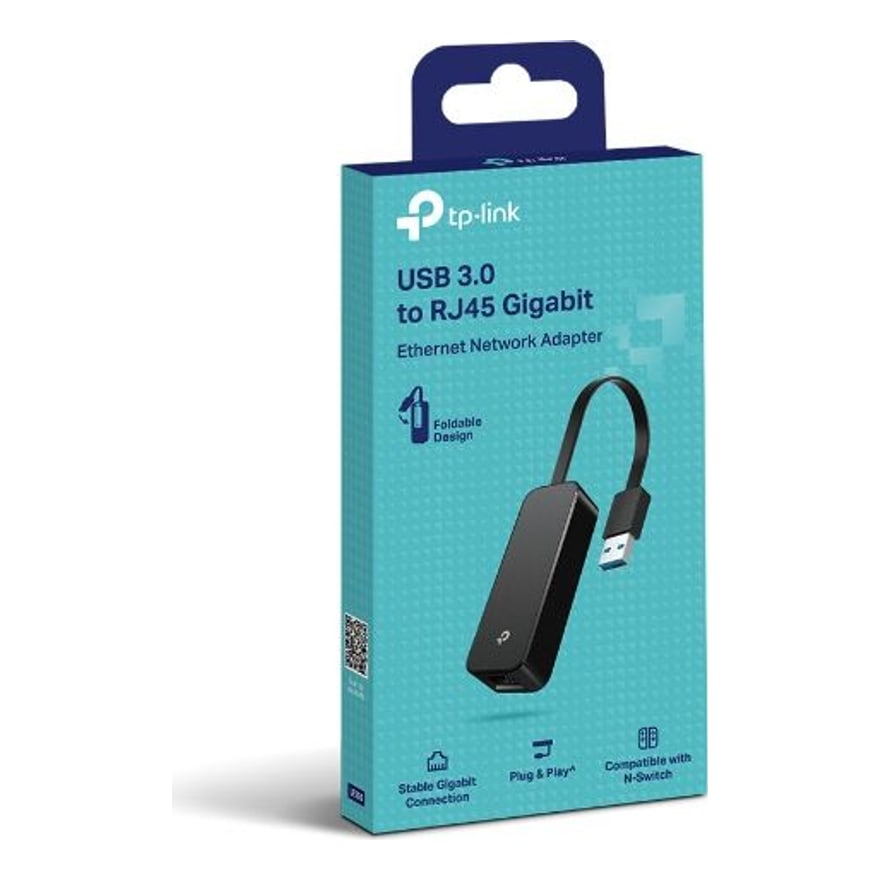 Adaptador USB 3.0 a red RJ45 Gigabit TP-Link UE306, negro