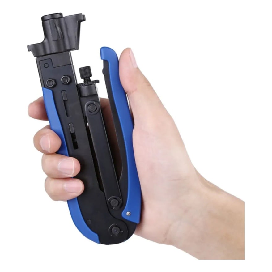 Ponchadora universal de conectores RG6, RG59 y BNC