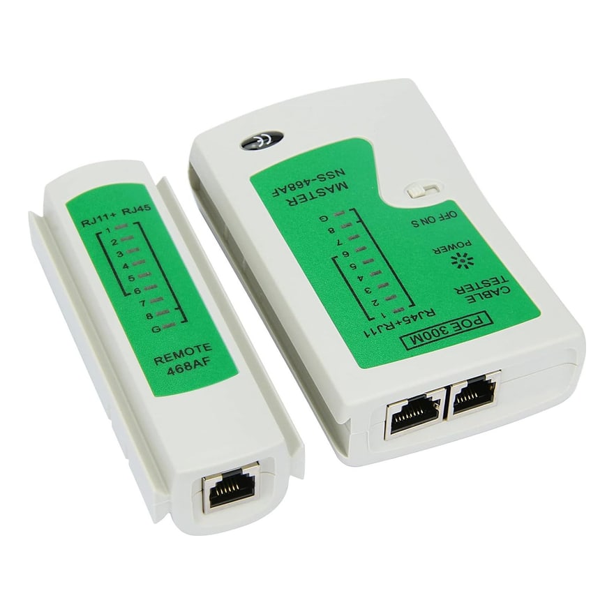 Comprobador de cable de red RJ11 y RJ45