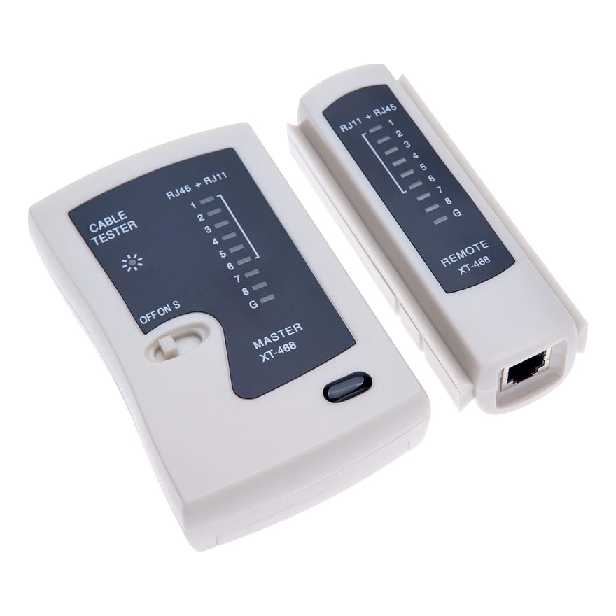 Comprobador de cable de red UTP, STP, RJ45, RJ11, USB y BNC