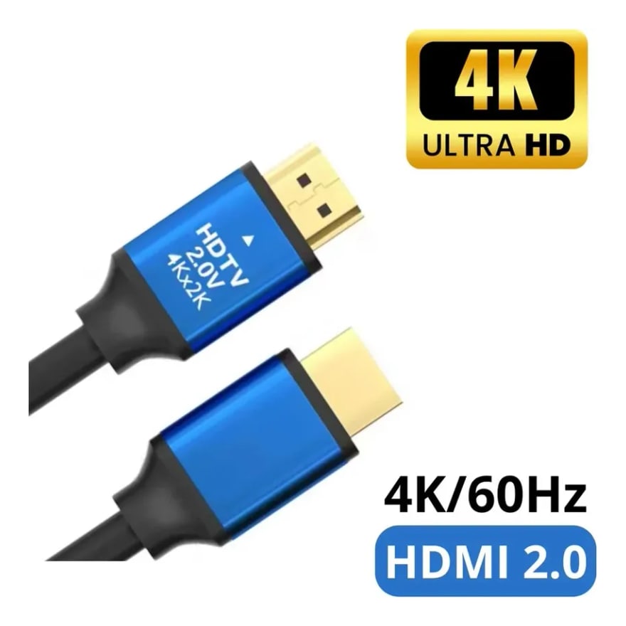 Cable HDMI de alta velocidad 4K 3D de 5 metros para TV, consolas, laptop y proyector