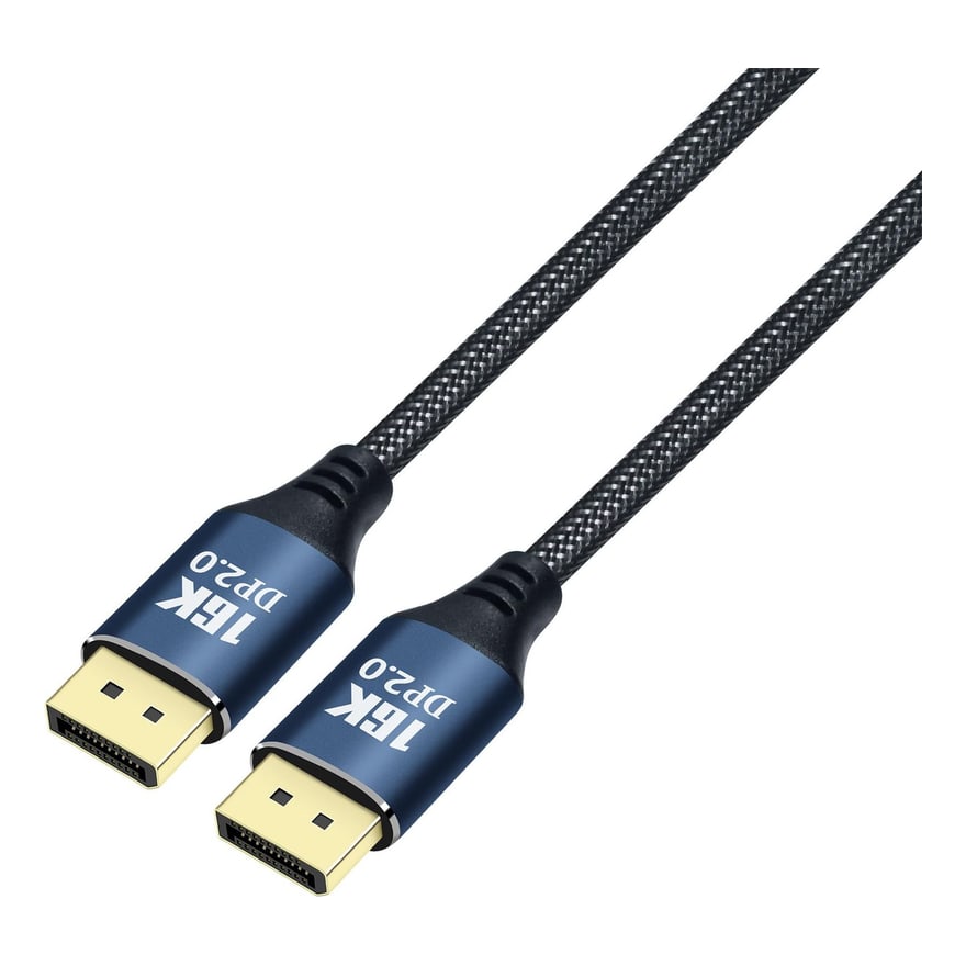 Cable DisplayPort a DisplayPort 2.0 16K de malla de 1 metro
