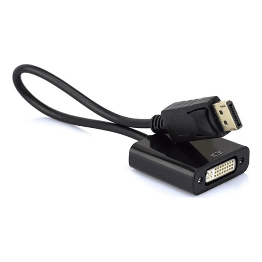 Cable adaptador DisplayPort a DVI 24+5 hembra 20 cm 4K