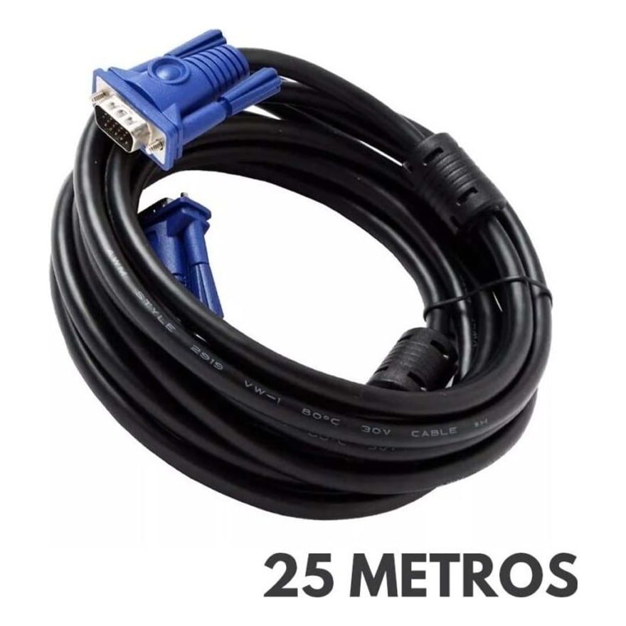 Cable VGA a VGA Anera de 25 metros, negro