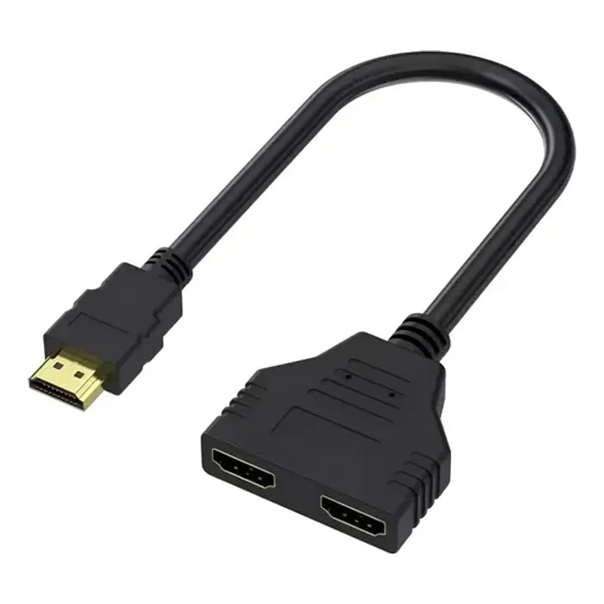 Adaptador HDMI 1 macho a 2 hembras