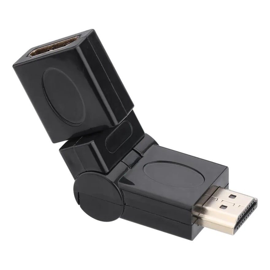 Unión HDMI macho a hembra flexible 360°