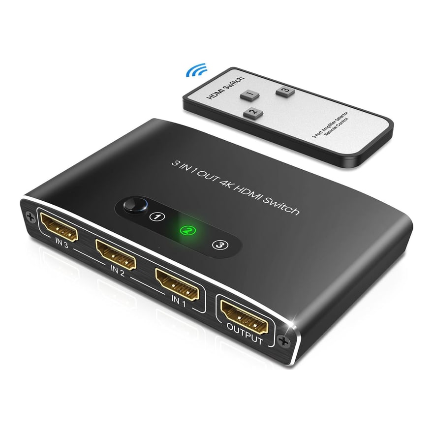 Switch HDMI 1 macho a 3 hembras