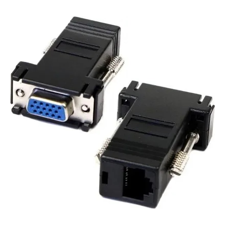 Adaptador VGA hembra a RJ45 hembra Anera